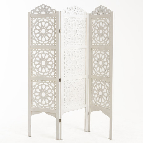 Paravent Decoratif Alhambra Bois Blanc