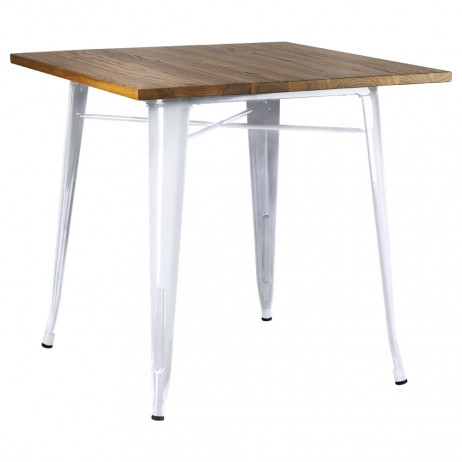 Table Mel Carrée Bois Naturel 80 cm - Tables à manger