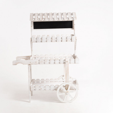 Chariot Candy Bar Kiwi Blanc vieilli - Chariots Candy Bar