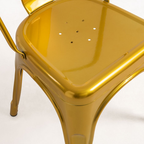 Chaise Mel métallisé - Chaises Salle à manger