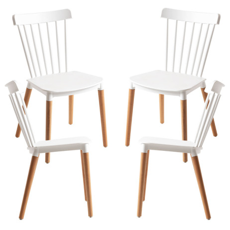 Pack 4 Chaises Leka