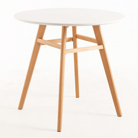 Table Tupi 90 cm Blanc - Tables à manger