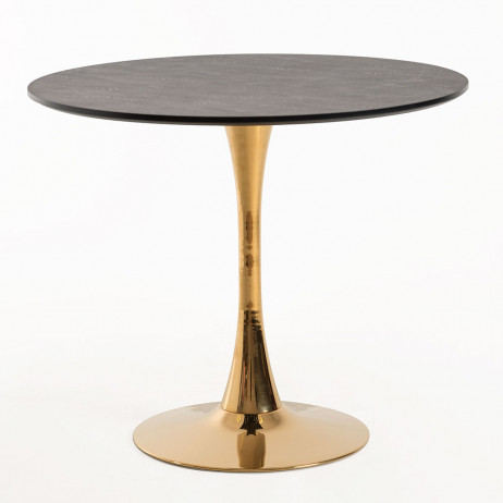 Table Kolio Golden 90 cm Marbre