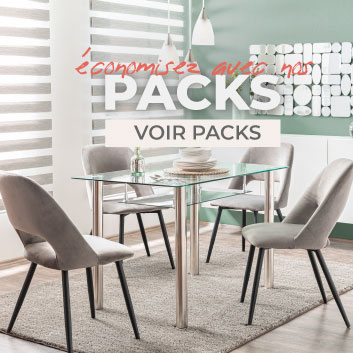 Il est temps d'économiser avec nos packs de chaises. Profite...