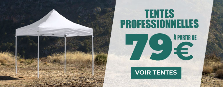 Decouvrez nos tentes pliantes, des réductions allant jusqu'a 60%