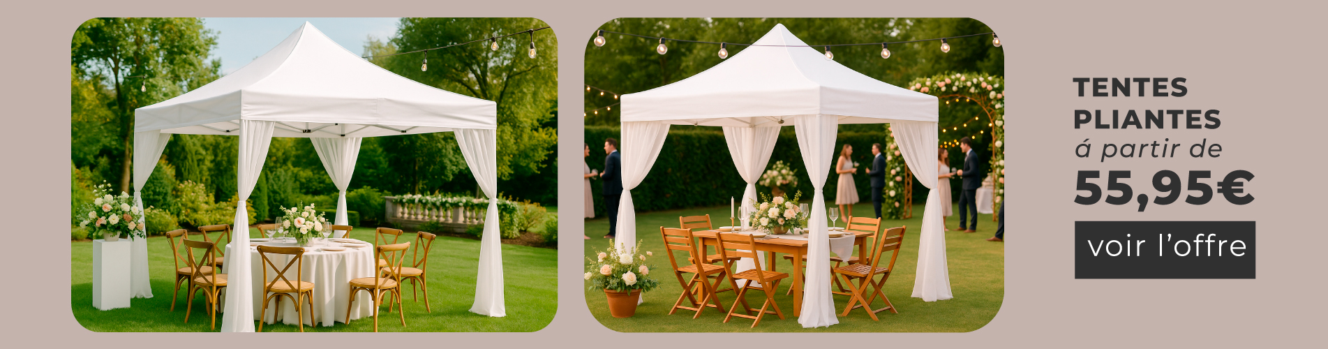 Promotion Tentes Pliantes  - Cadeaux Miguel 